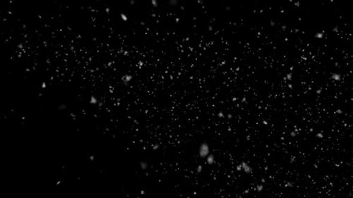 Realistic Falling Snow Particles Effect Overlay for Winter Scenes