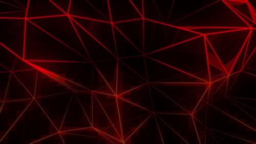 Animated Red Triangles Geometric Graphics