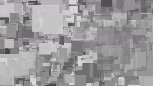 Square Pattern Black And White 4K