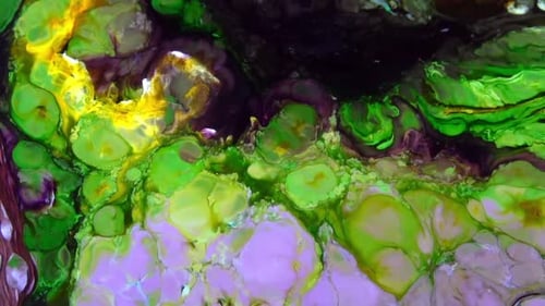 Abstract Vivid Colours Psychedelic Paint Spreading Texture 8