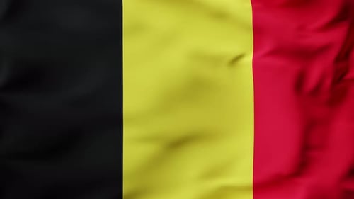 Seamless Looping Vertical Belgian Flag Animation