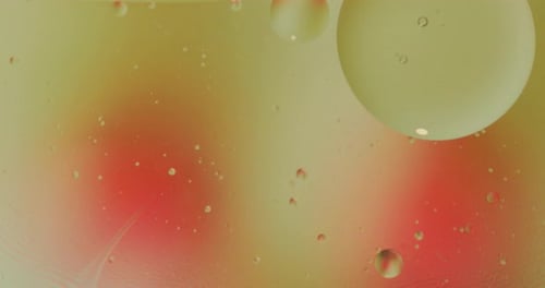 Fantastic Structure of Colorful Bubbles. Chaotic Motion. Abstract Background