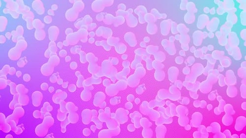 Abstract Fluid Pink Metaball Shapes Background Loop