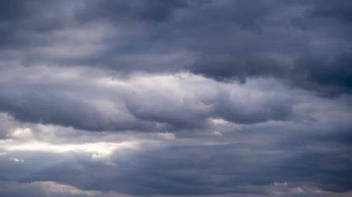 Time Lapse of Ominous Storm Clouds Moving