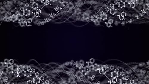Animated Chemical Molecular Structure Background Loop