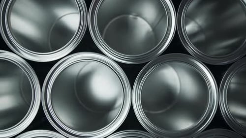 Top View, One Empty Can