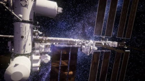 International Space Station in Outer Space