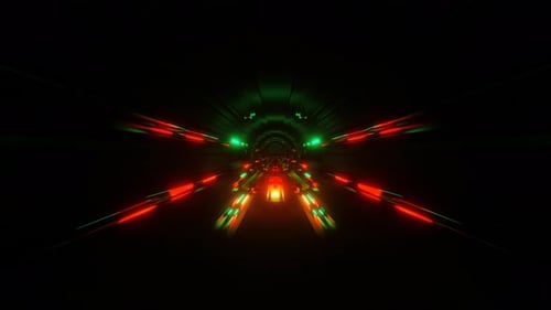 Abstract Seamless Neon Multicolor Psychedelic Hypnotic VJ Loop Background