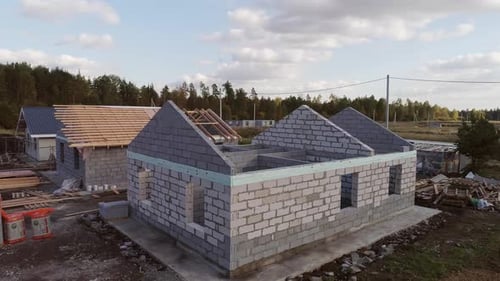 Construction of a one-story houses 20