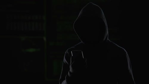 Computer Genius Man Hacking E-Mail from Cellphone, Access Granted, Cybercrime