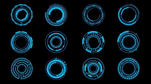 12 HUD Circles Pack 01