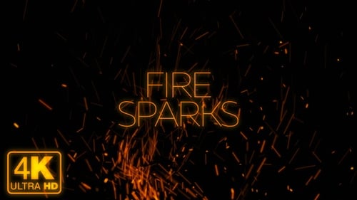 Collection of Dynamic Fire Sparks Overlays