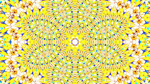 Vibrant Abstract Kaleidoscope Pattern Background Animation