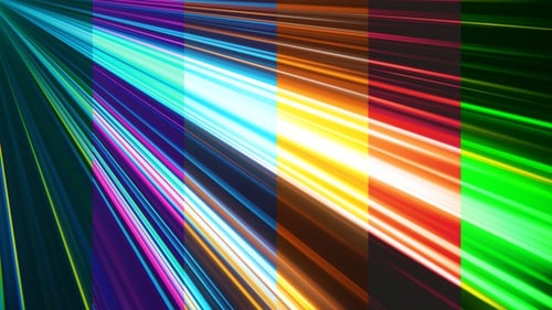 Vibrant Speed Lines Light Trails Background Loop Pack