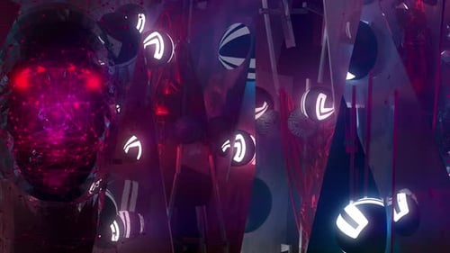 Nahtloses Filmmaterial von VJ Pulsating Face