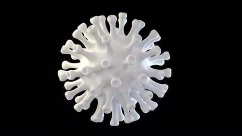 Célula blanca de coronavirus 3D