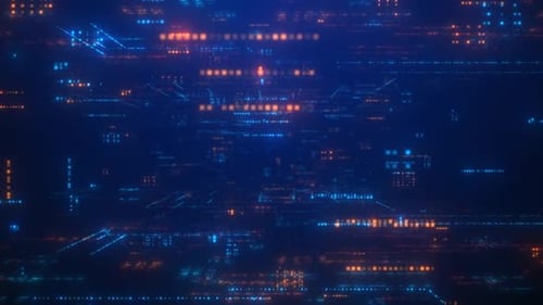 High Tech Digital World Background 4K 02