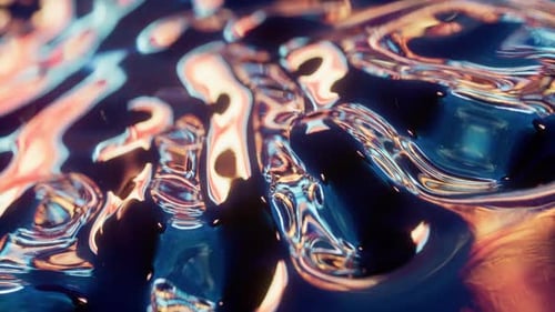 Abstract flowing liquid
