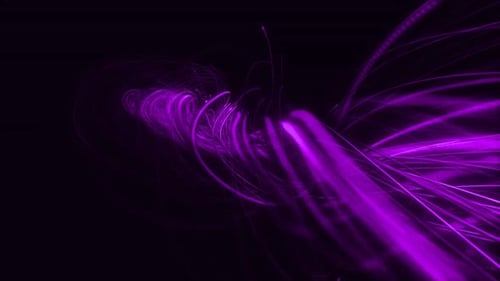 Abstract Neon Light Trails Motion Background Loop