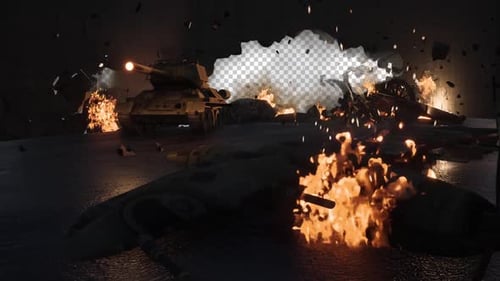 War Zone Wall Explosion Reveals Content