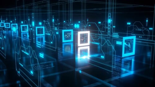 Concepto genérico de inteligencia artificial y tecnología futura