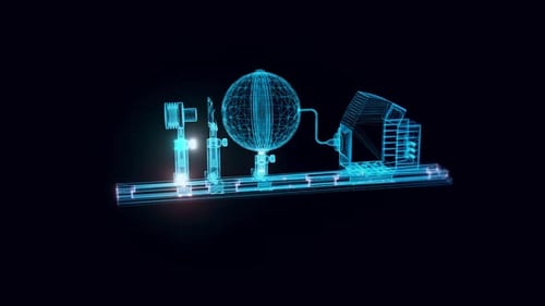 Filter Transmission Measurement Bench Hologram Rotating 4k