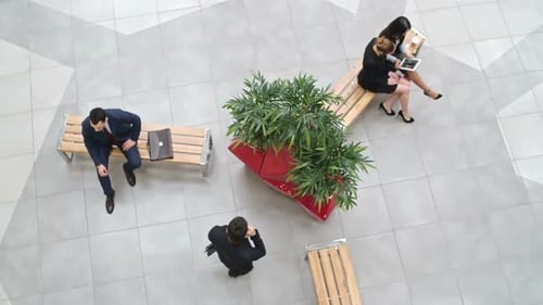 Business People in Lobby