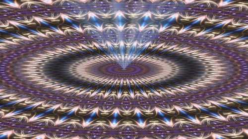 Abstract Glowing Light Rays Tunnel Animation