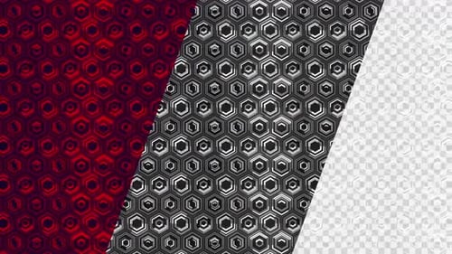Abstract Geometric Hexagon Pattern Background Loop