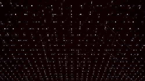 Flowing narrow lines creating square shaped grid