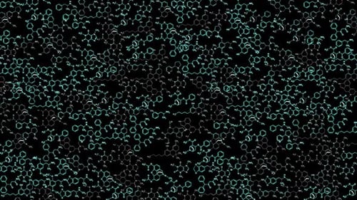 Scientific Chemical Structures Animated Background
