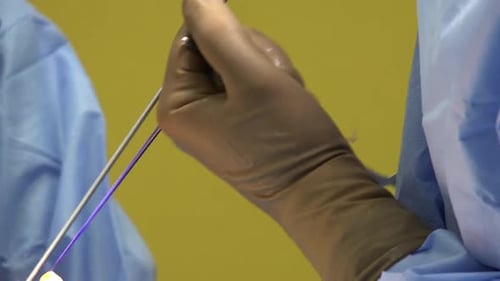 Surgical Procedure Close Up in Operating Room