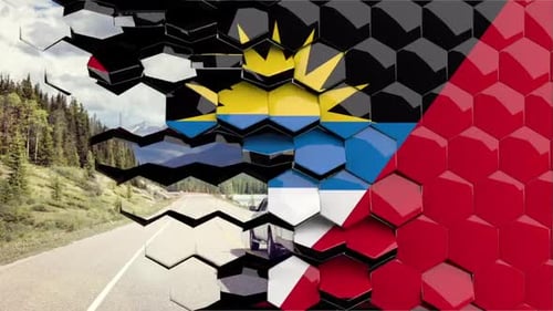 Geometric Hexagon Reveal Transition