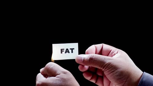 Burning Paper Writing Fat