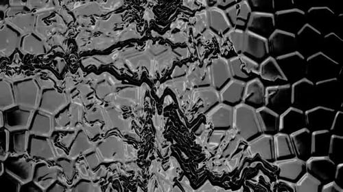 Abstraktes digitales Rendering mit geteilter rissiger