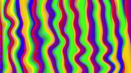 Abstract Liquid Gradient Surface Shiny Colorful Smooth Wavy Background Animation