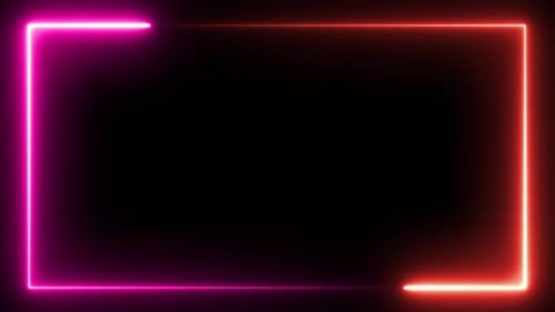 Glowing neon frame