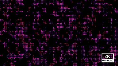 Multi Colored Digital Circle Led Display Background Animation Looped V5
