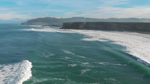 Risk in Cantabria, Spain. Drone