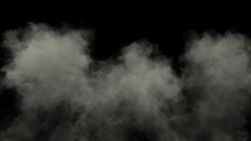 Realistic Rising Smoke Cloud Transition for Alpha Channel