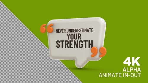 Inspirational Quote: Never underestimate your strength