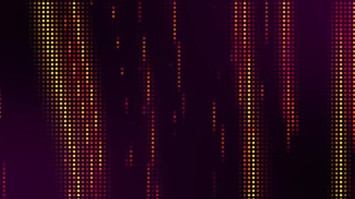 Abstract Digital Rain Background with Glowing Particle Stream