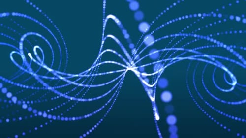 Arrière-plan animé de Graphiques animés de fond bleu