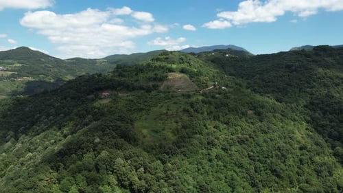 Aerial Green Mountains