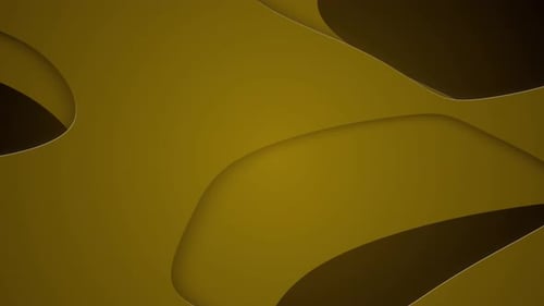 Abstract Fluid Golden Flowing Waves Background Loop