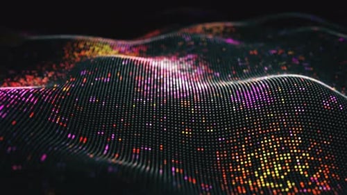 Réseau neuronal virtuel brillant abstrait de l'intelligence artificielle