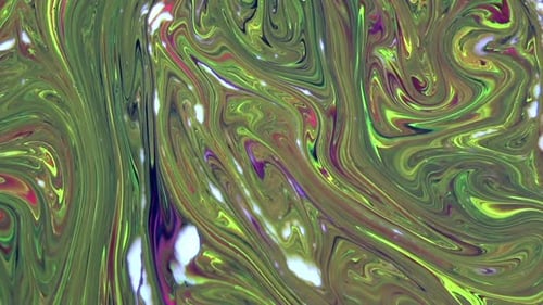 Abstract Vivid Colours Psychedelic Paint Spreading Texture