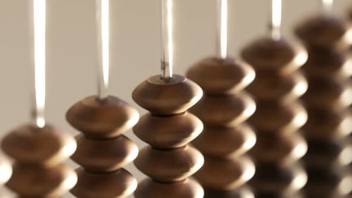 Wooden Abacus Beads Moving for Calculation and Education