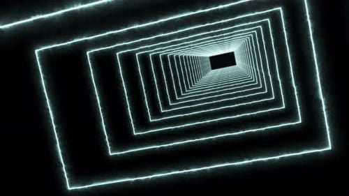 Fundo retrô de túnel retângulo sabre