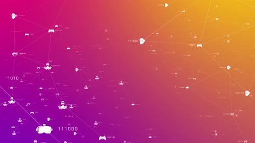 Metaverse Virtual Reality Background Animation 4K